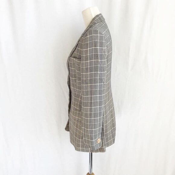 Vintage Emporio Armani plaid lined blazer size S - Picture 5 of 10